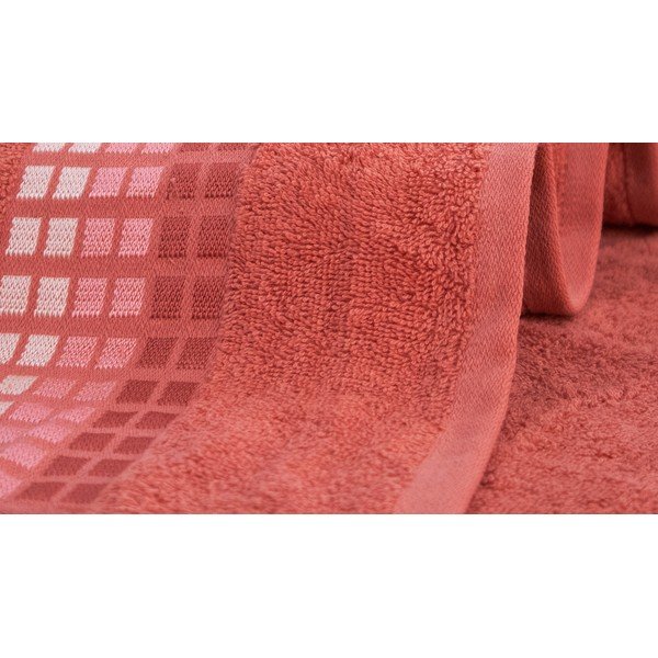 Różowy bawełniany ręcznik kąpielowy 70x140 cm Darwin – My House-image-1