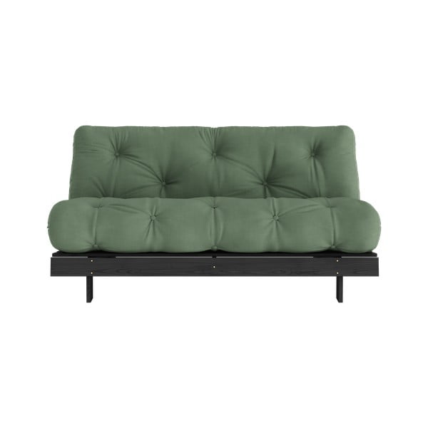 Zielona rozkładana sofa 160 cm Roots Black Night – Karup Design-image-3