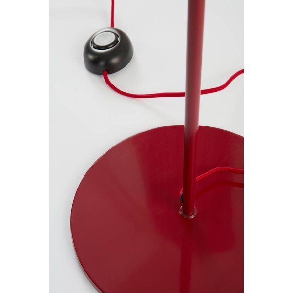Czerwona/biała tekstylna lampa stojąca ze ściemniaczem (wysokość 148 cm) Juliet – Jotex-image-3