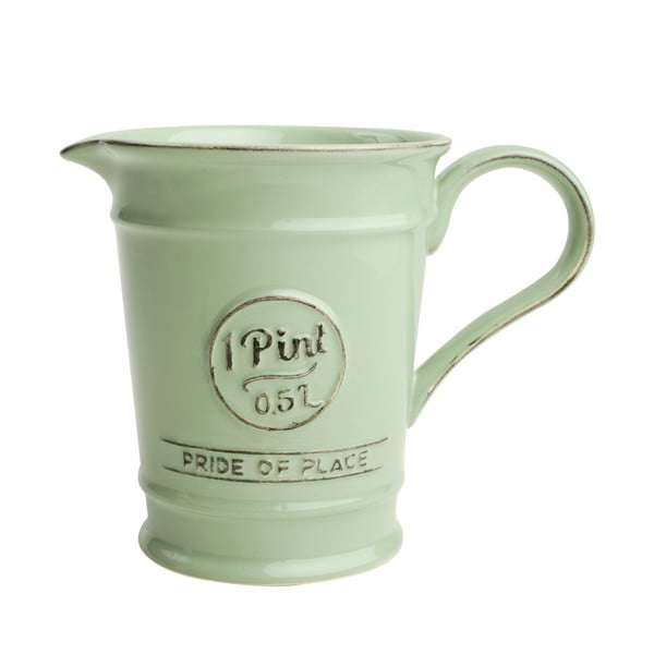 Zielony dzbanek porcelanowy T&G Woodware Pride of Place, 500 ml