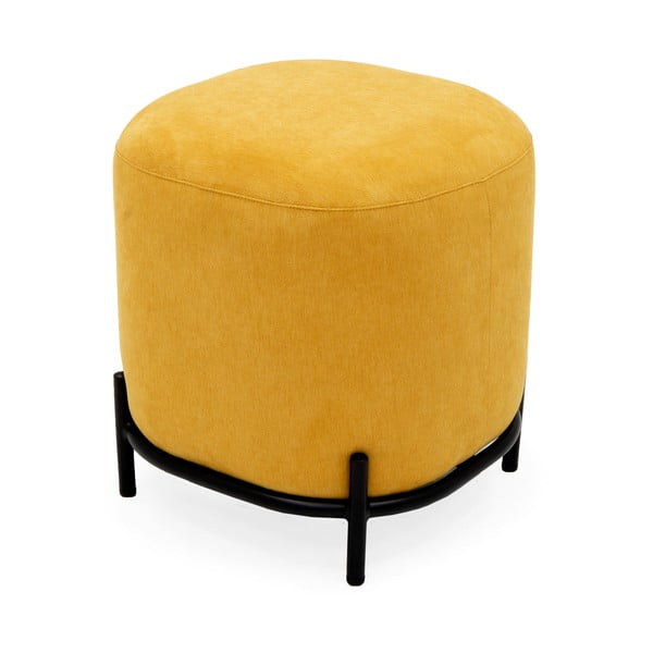 Żółty puf Tenzo Harry, ø 42 cm-image-2