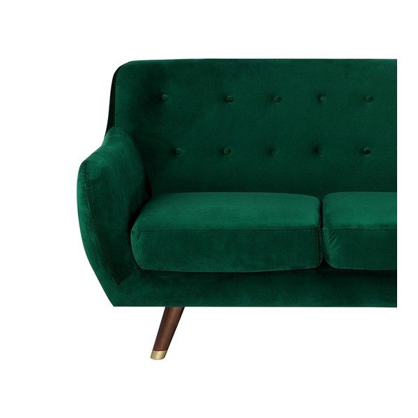 Szmaragdowa sofa 2-osobowa z obiciem o wyglądzie aksamitu Monobeli Willy-image-4
