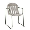 Szare metalowe krzesło ogrodowe Calana – Bloomingville