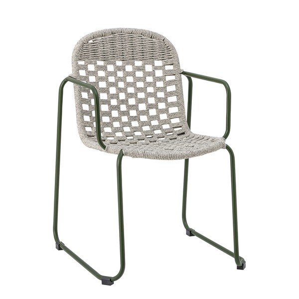 Szare metalowe krzesło ogrodowe Calana – Bloomingville