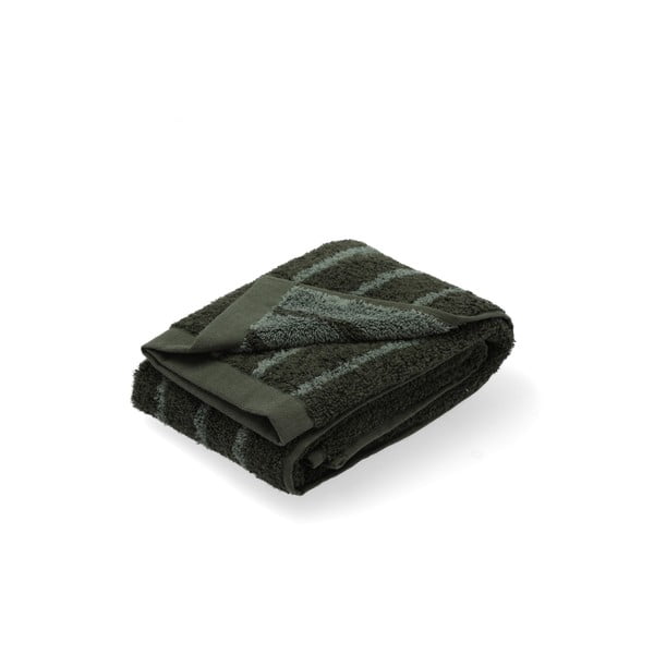 Zielony ręcznik z bawełny organicznej 50x100 cm Common − Södahl