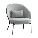 Jasnoszary fotel Canelas – House Nordic