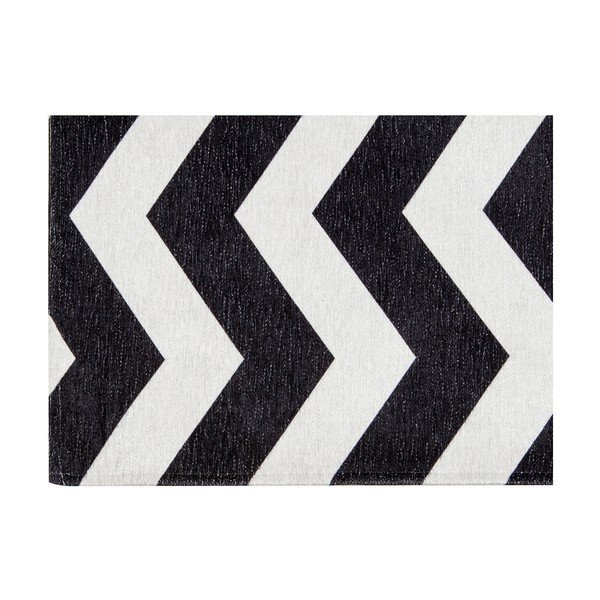 Wysoce wytrzymały chodnik kuchenny Webtapetti Optical Black White, 130x190 cm-image-4