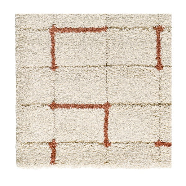 Ceglasto-kremowy dywan 133x190 cm Brenda – Universal-image-3