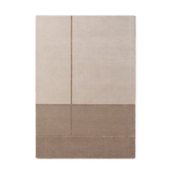 Brązowy/kremowy dywan z mieszanki wełny 120x170 cm Presilda – Villeroy&Boch