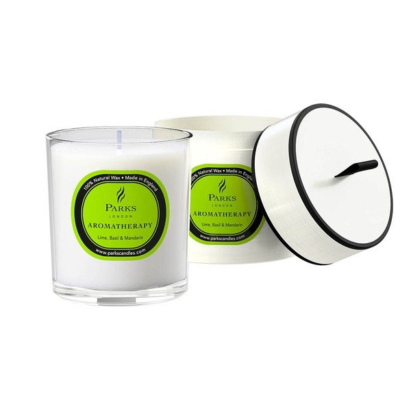 Świeczka o zapachu limonki, bazylii i mandarynki Parks Candles London, 50 h-image-1