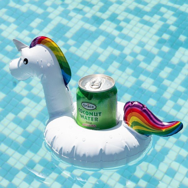 Koło dmuchane na napój InnovaGoods Unicorn-image-2