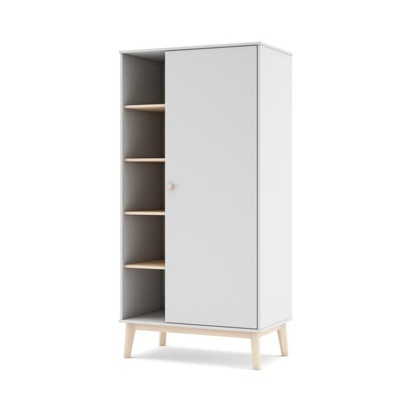 Biała szafa dziecięca 90x181 cm Esteban – Marckeric-image-2