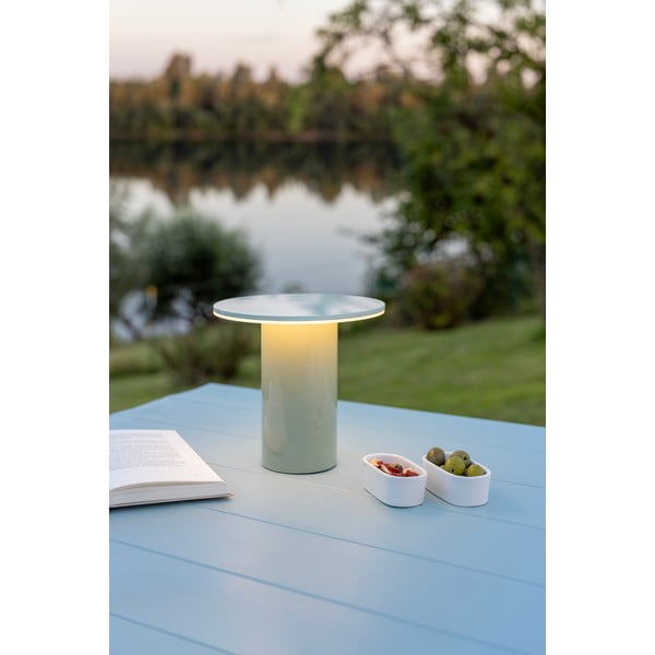 Miętowa lampa stołowa LED ze ściemniaczem (wysokość 18 cm) Fungo – Remember-image-1