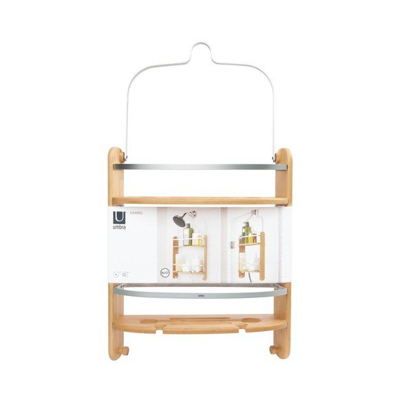 Naturalna wisząca bambusowa półka łazienkowa Barrel – Umbra-image-2