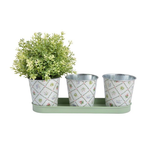 Zestaw 3 doniczek Esschert Design Botanica
