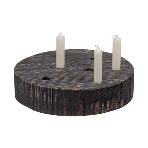 Drewniany świecznik Blaze – BePureHome