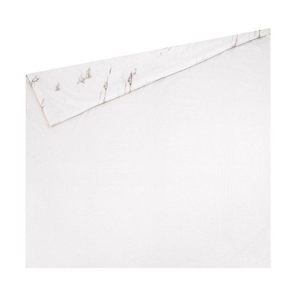 Biała pościel dwuosobowa z perkalu bawełnianego Westwing Collection, 200x200 cm-image-1