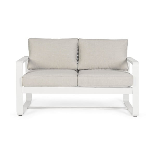 Biała aluminiowa sofa ogrodowa Merrigan   – Bizzotto