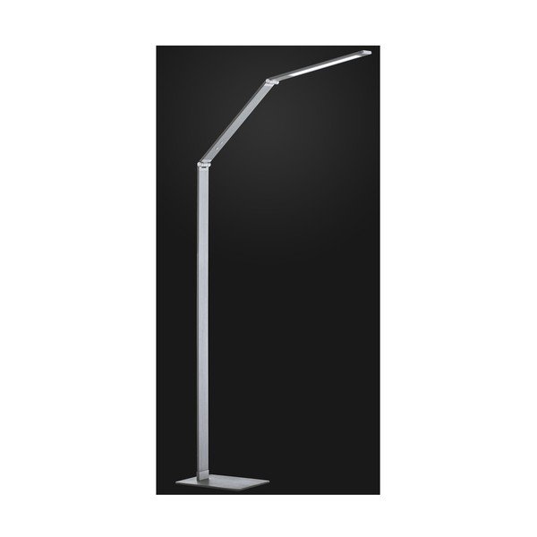 Lampa stojąca LED ze ściemniaczem w kolorze srebra (wysokość 133 cm) Geri – Fischer & Honsel-image-1