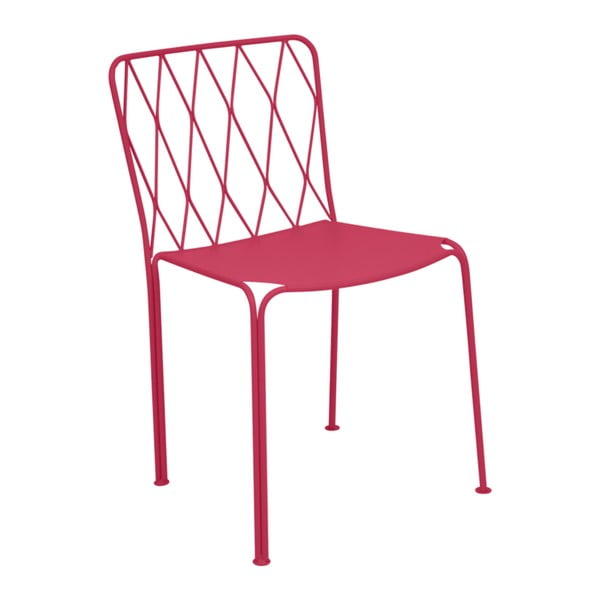 Różowe krzesło ogrodowe Fermob Kintbury