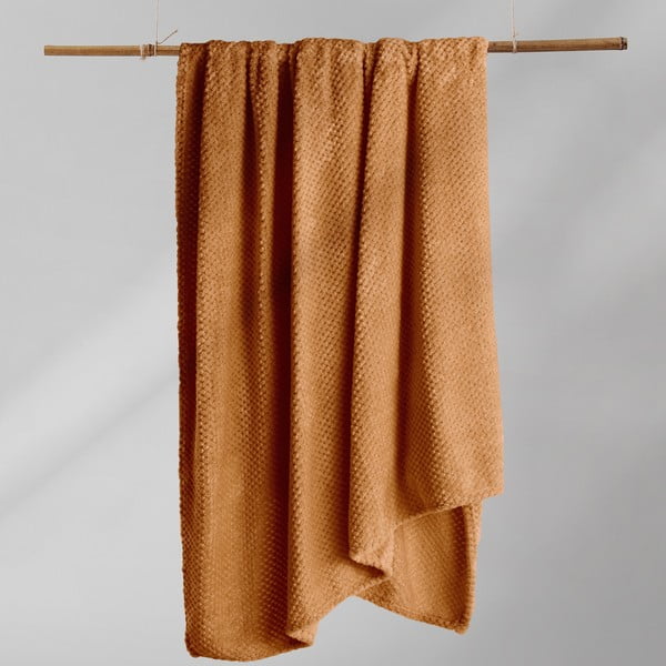 Ciemnopomarańczowy koc z mikrowłókna DecoKing Henry, 220x240 cm-image-4