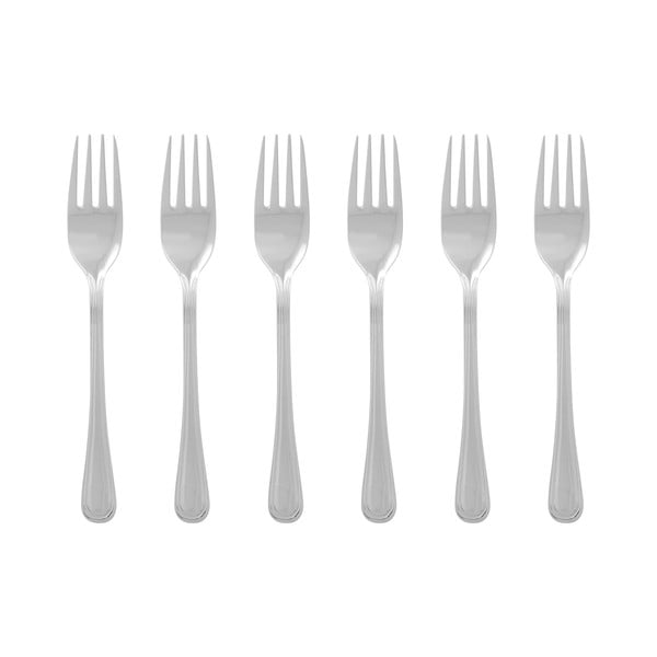 Widelczyki deserowe zestaw 6 szt. ze stali nierdzewnej w kolorze srebra Classic – Premier Housewares