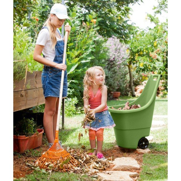 Zielony plastikowy kosz ogrodowy Easy go – Keter-image-3