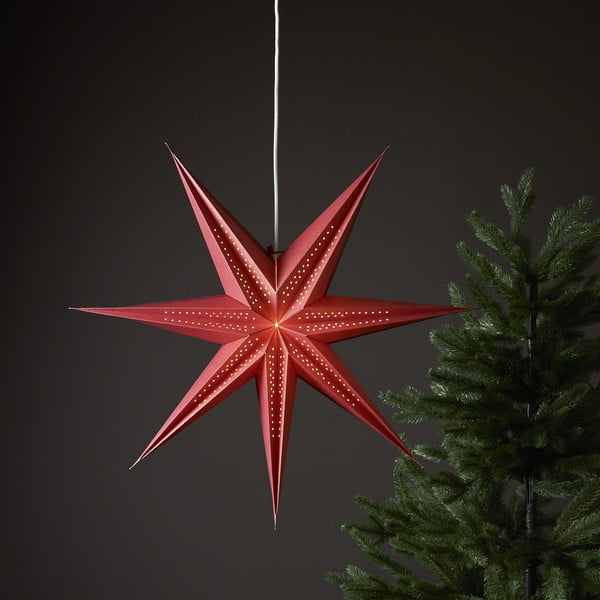 Czerwona świąteczna dekoracja świetlna ø 60 cm Point – Star Trading