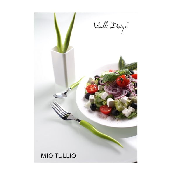 Zestaw sztućców Mio Tullio Green&White, 5 szt.-image-3