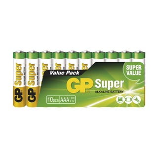 Zestaw 10 baterii alkalicznych EMOS GP Super AAA