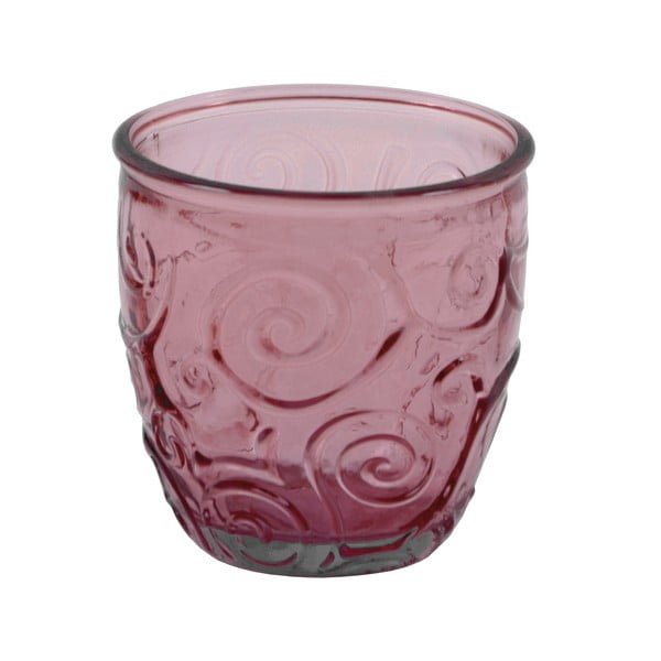 Różowa szklanka ze szkła z recyklingu Ego Dekor Triana, 250 ml