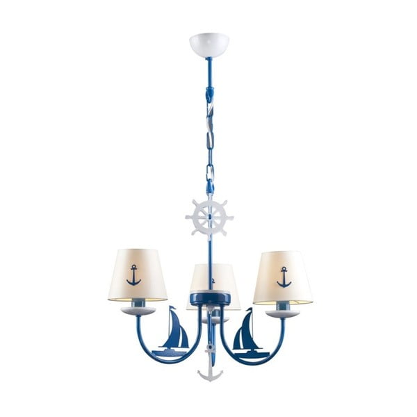 Niebieska lampa wisząca Avoni Lighting 1416 Series Blue Kids Room Chandelier