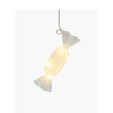 Biała wisząca świąteczna dekoracja świetlna ø 1,5 cm Hannah – Sirius