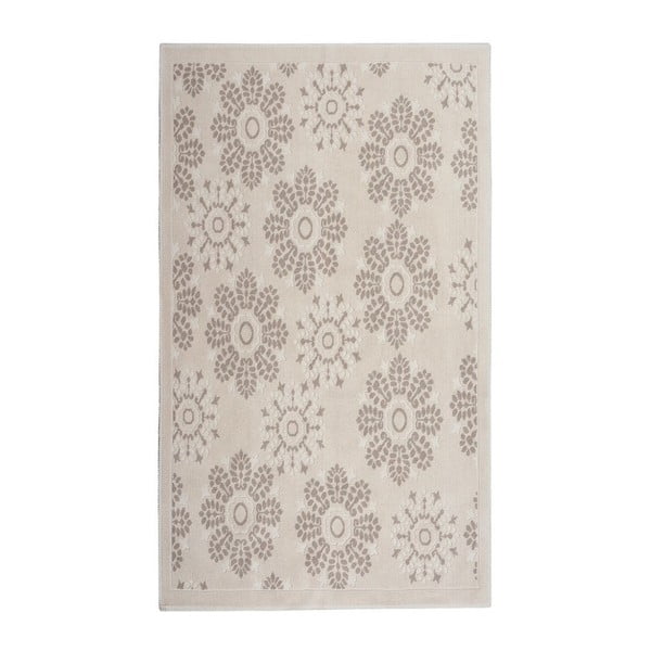 Kremowy dywan bawełniany Floorist Randa, 80x300 cm