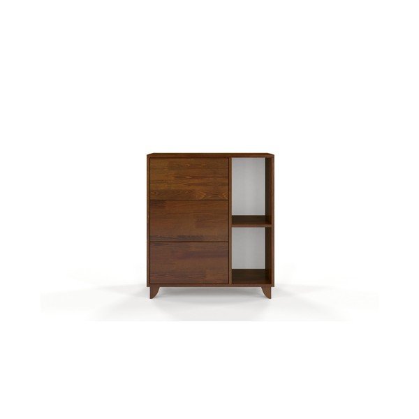 Komoda z litego drewna sosnowego SKANDICA Viveca Dark-image-1