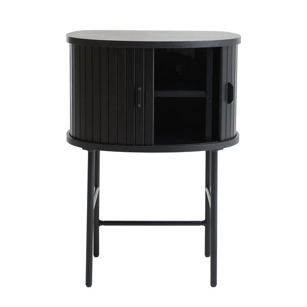 Czarna szafka nocna Nola – Unique Furniture-image-3