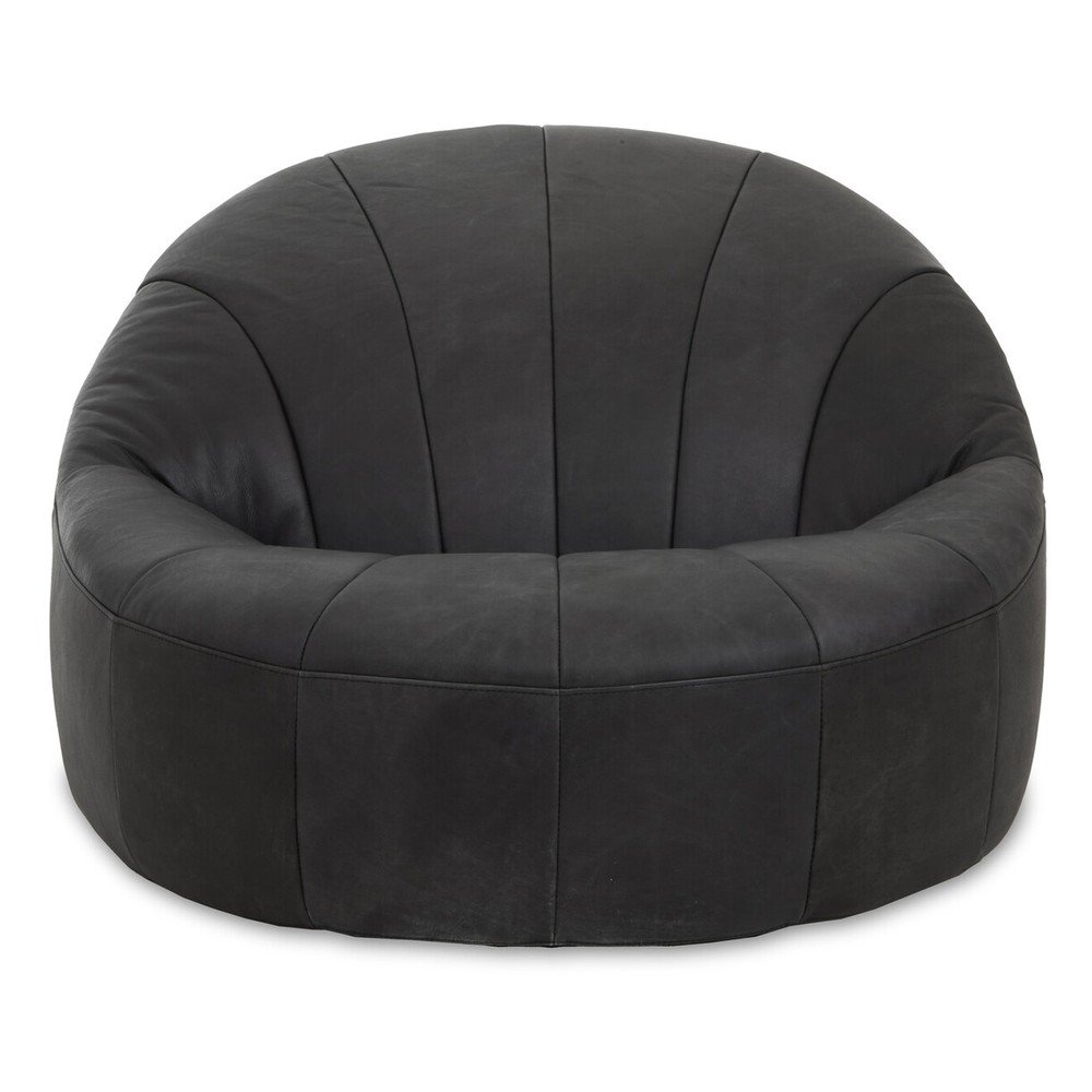Czarny skórzany fotel Hoxton – Premier Housewares (zdjęcie 10)
