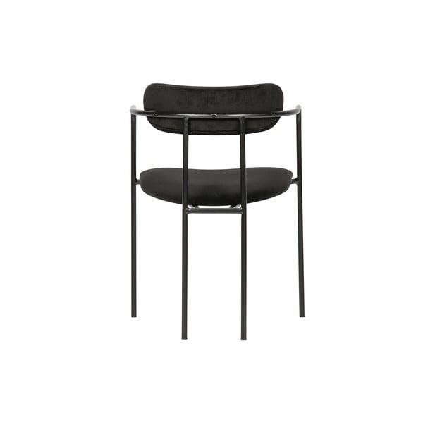 Czarne aksamitne krzesło Ivy – WOOOD-image-4