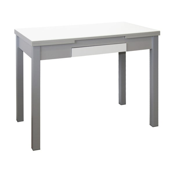 Biały stół rozkładany Pondecor Roja, 60x100 cm