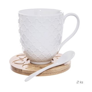 Porcelanowe kubki zestaw 2 szt. 370 ml Whiteline – Orion