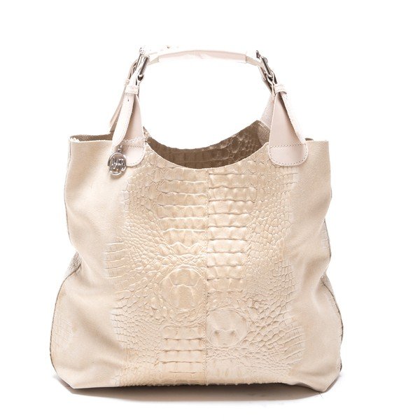Skórzana torebka Roberta M. 820 Beige-image-1