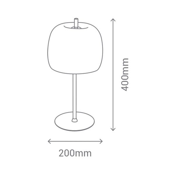 Biała lampa stołowa SULION Candy-image-2