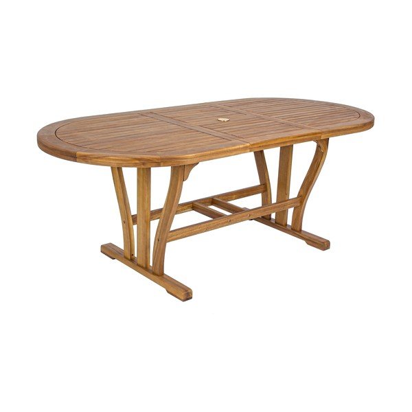 Stół ogrodowy z litego drewna akacjowego 90x150 cm Noemi  – Bizzotto-image-2