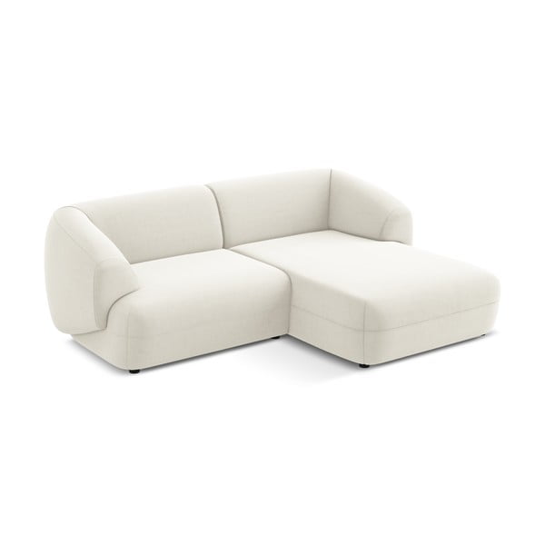 Biały aksamitny narożnik (prawostronny) Moana – Makamii-image-3