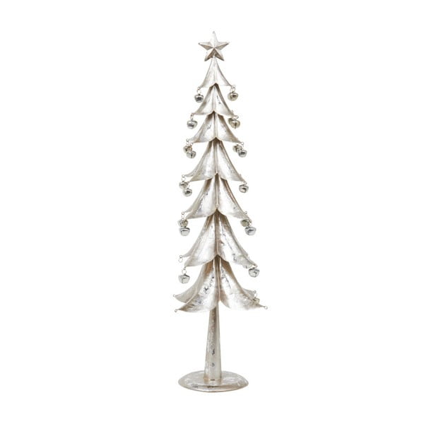 Dekoracja Archipelago Silver Metal Tree With Bells, 54 cm