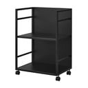 Czarny metalowy regał na kółkach 42x60 cm Tower – YAMAZAKI