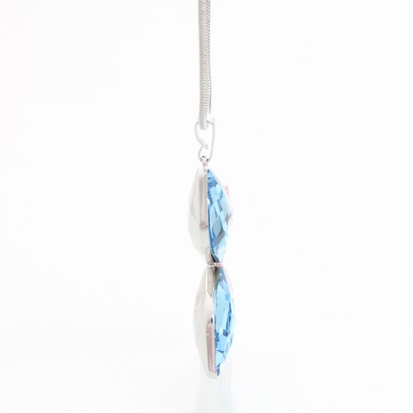 Naszyjnik ze Swarovski Elements, niebieski motylek-image-1