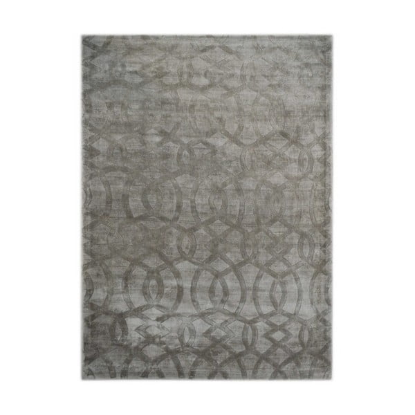Szary dywan z wiskozy The Rug Republic Sparko, 230x160 cm