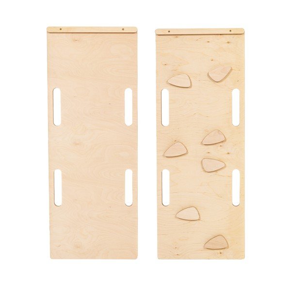 Huśtawka z litego drewna sosnowego w naturalnym kolorze 39x75x38 cm Montessori – Meowbaby-image-4