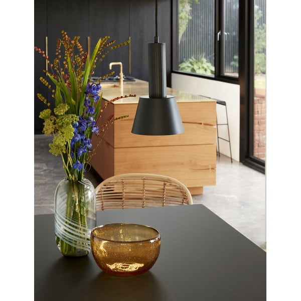 Szary szklany wazon Hübsch Lara, wys. 28 cm-image-1